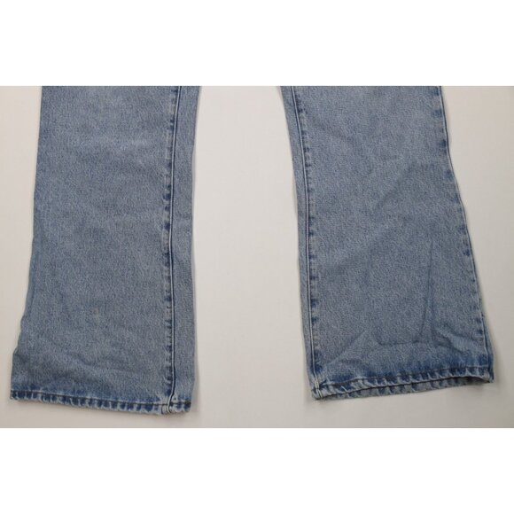 Vtg 90s Y2K Abercrombie & Fitch Womens 12 Babydoll Boy Flare Wide Leg Jeans USA - Picture 4 of 15